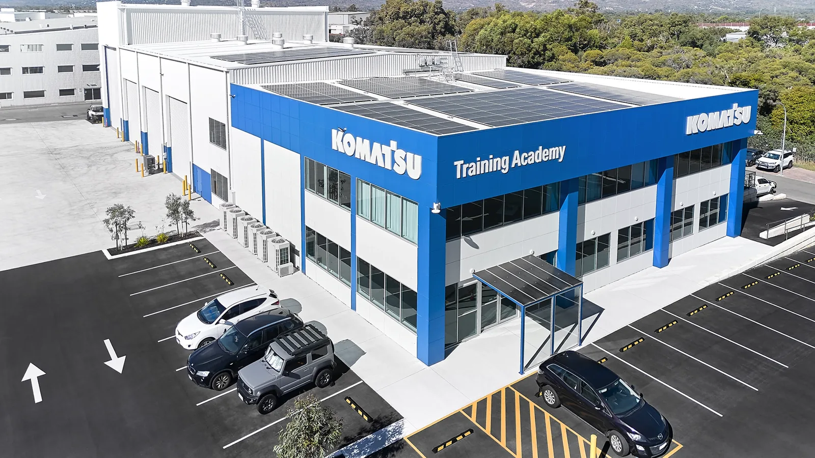 Komatsu Training Academy commercial fitout, Perth by DesignFit